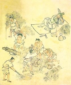 김홍도(1745~?) 풍속화 타작