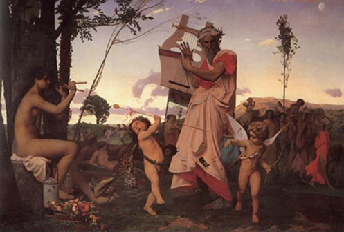 프랑스 화가 장 레옹 제롬의 그림 ‘아나크레온, 바쿠스, 에로스’
